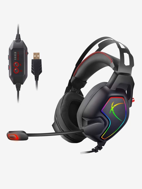 Cosmic Byte Equinox Europa Wired Gaming Headphone with Mic (Black/Red)