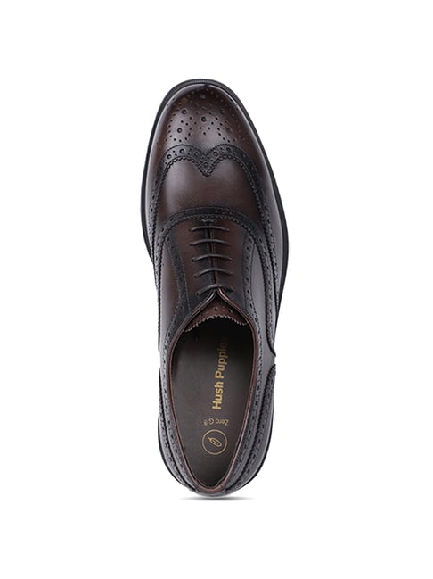 Buy Hush Puppies by Bata Dark Brown Brogue Shoes for Men at Best Price