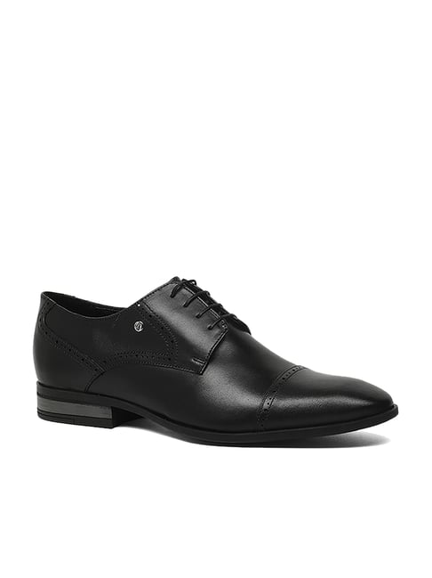 Hush Puppies by Bata Black Derby Shoes 