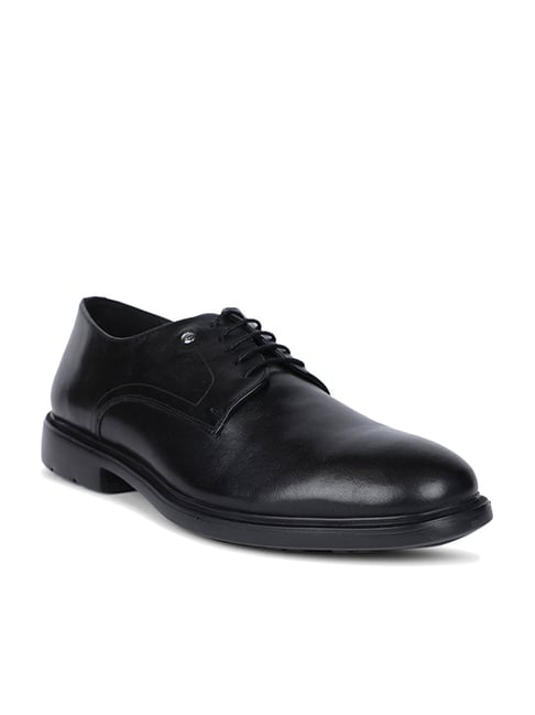 Hush Puppies by Bata Men's Black Derby Shoes