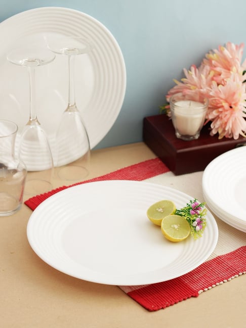 Luminarc Harena White Opalware Dinner Plates - Set of 6