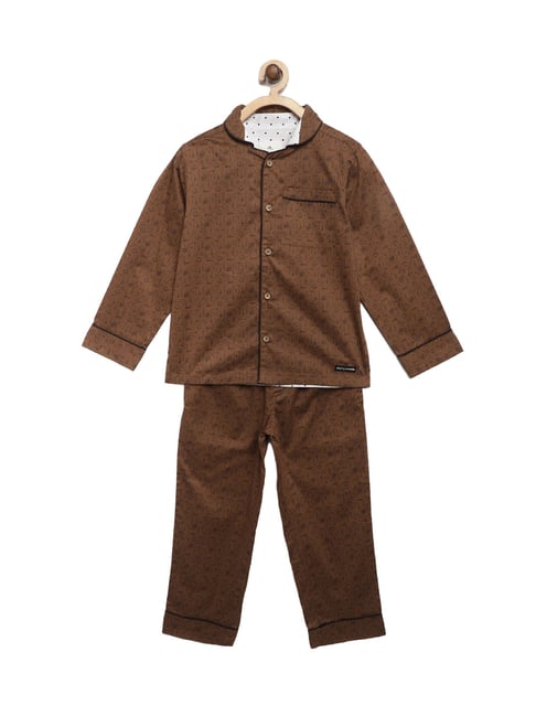 Buy Gini  Jony Kids Brown Cotton Trousers for Infant Girls Clothing Online   Tata CLiQ