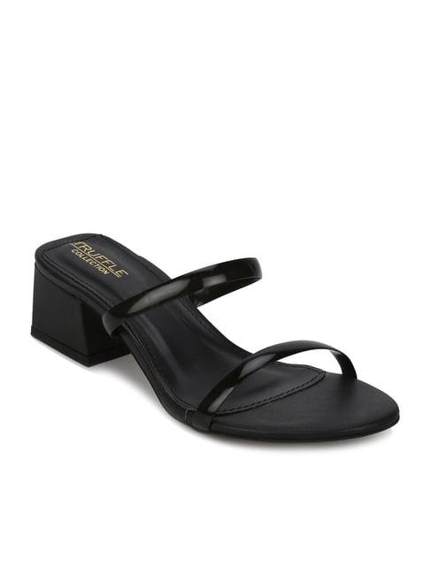 Truffle Collection Black Casual Sandals