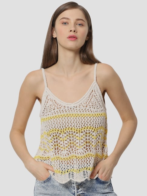 Buy Women's White Crochet Tops Online