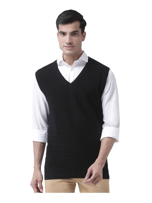 Club York Black Sleeveless Sweater