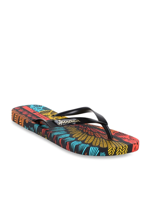 Ipanema Graffiti Black & Yellow Flip Flops