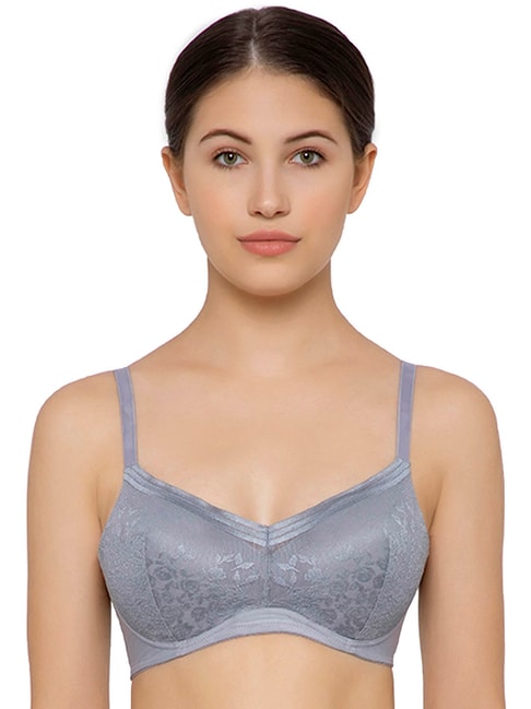 Wacoal Beatrice Padded Non-Wired 3/4Th Cup  T-Shirt  Bra - Grey Price in India