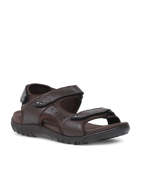 Bata Men's Dark Brown Floater Sandals