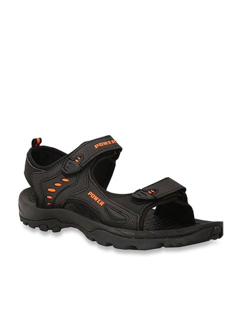 Power by Bata Men's Black Floater Sandals