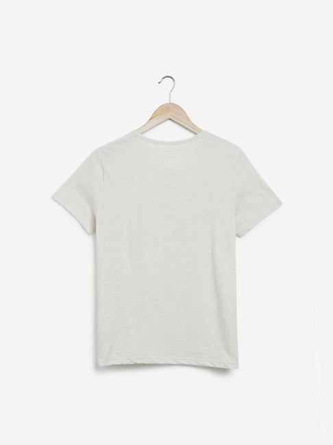 Wunderlove by Westside Off White Text Print T-Shirt