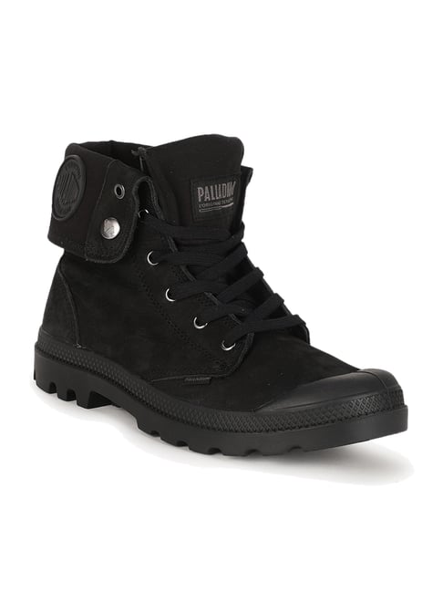 palladium black casual boots