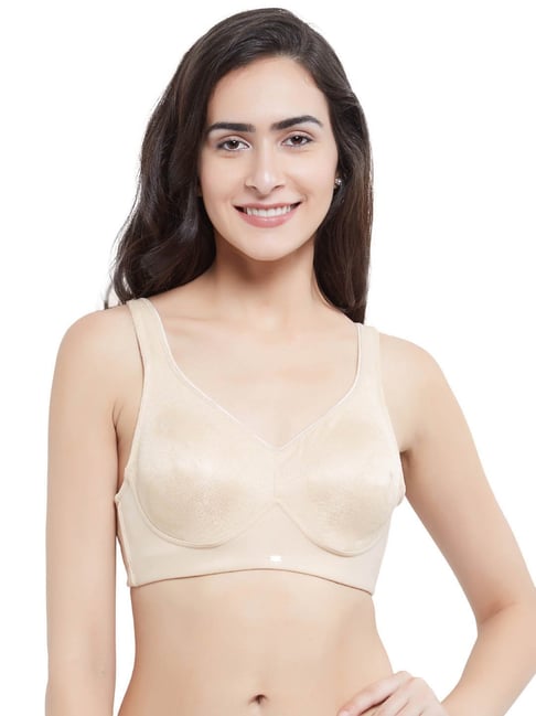 Buy SOIE Women's Full-Extreme Coverage Padded Wired Bra-Grey online