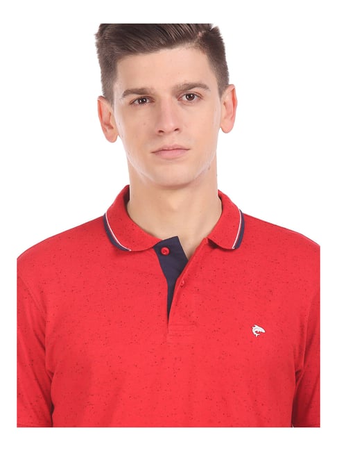 Buy Ruggers By Unlimited Red Regular Fit Polo T Shirt For Men Online Tata CLiQ