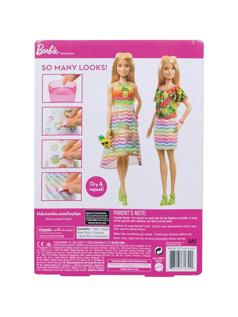 Barbie crayola best sale rainbow fruit surprise