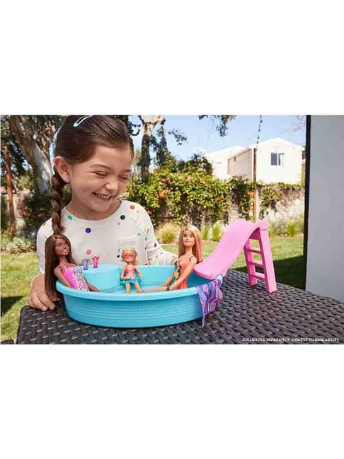 Buy Barbie Doll Pool Playset for Kids Toys Online Tata CLiQ