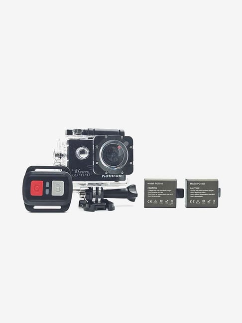 Kamron K6 Plus 4K Ultra HD 16MP WiFi Sports and Action Camera with Accessories Black