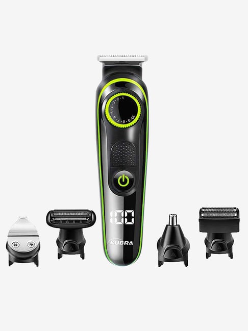 Kubra KB-5300 5 in 1 Cordless Rechargeable Grooming Kit for Men (Black/Yellow)