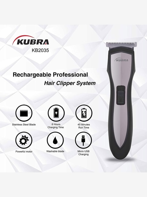 kubra trimmer charging time