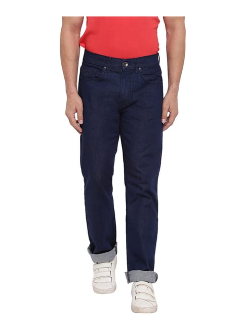 Pepe Jeans Wiser wash Blue Mid Rise Solid Regular Fit Jeans