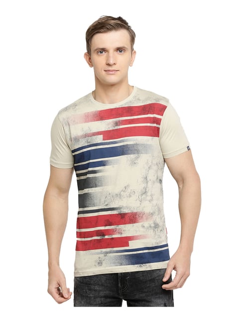 Pepe Jeans Beige Cotton T-Shirt