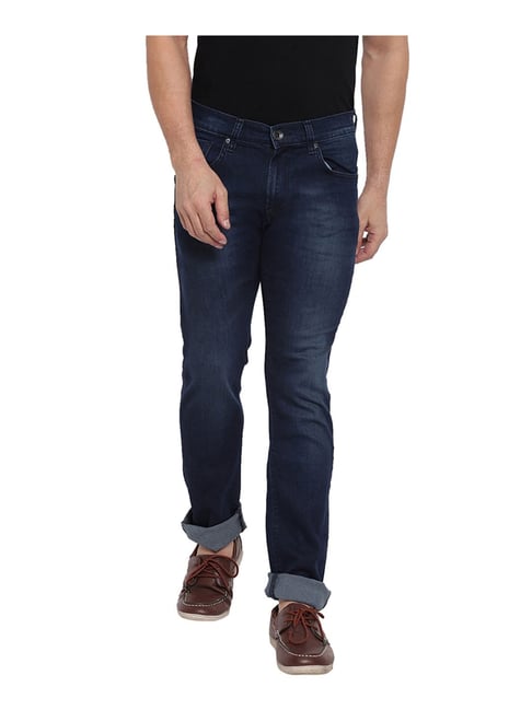 Pepe Jeans Wiser wash Dark Blue Mid Rise Regular Fit Jeans