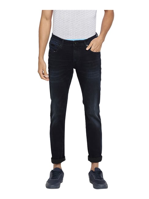 Pepe Jeans Dark Blue Slim Fit Mid Rise Jeans