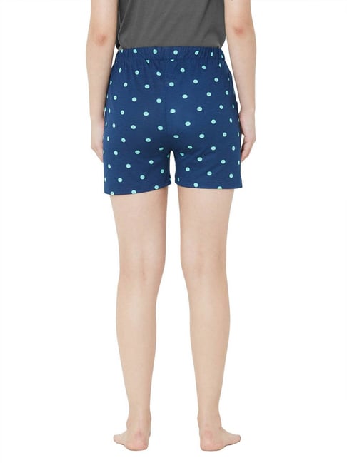Sweet Dreams Dark Blue Polka Dot Shorts