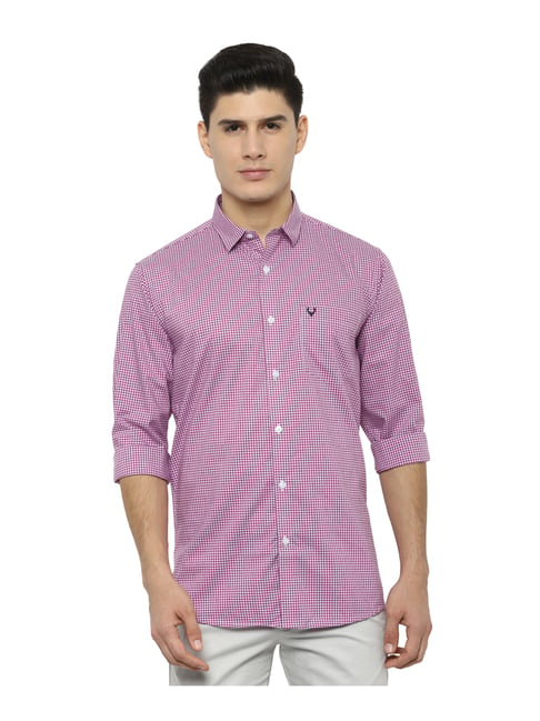 allen solly purple shirt