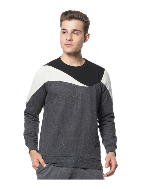 cahoot Campus Sutra Charcoal Round Neck Sweatshirt-picture-33