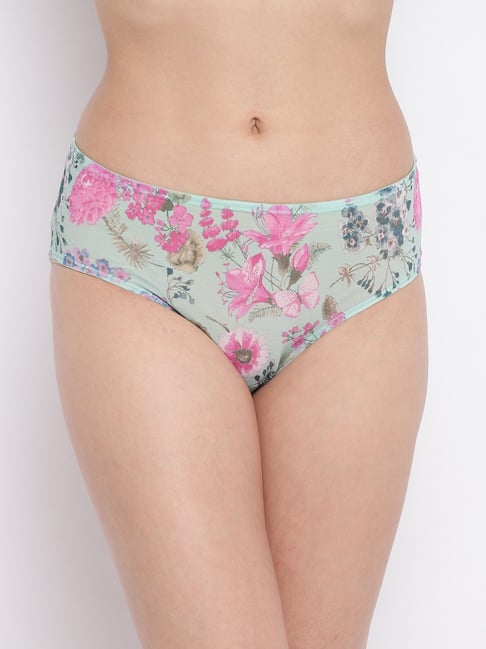 Enamor Mint Floral Print Hipster Panty Price in India
