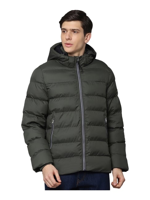 Gant Green Regular Fit Quilted Hooded Jacket