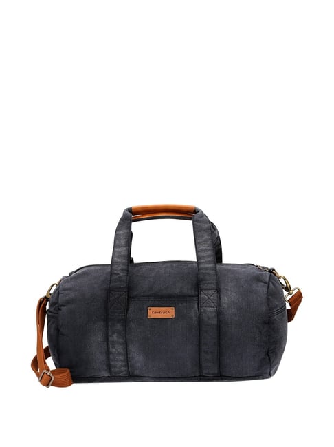 Blue Tumbled Luciano Leather Duffle Bag (New Weekender Design)