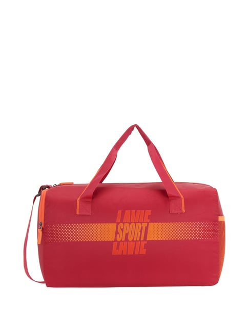 Lavie Speed   Red & Yellow Printed Duffle Bag