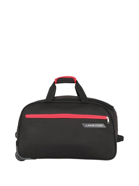 Buy Lavie Sport Polar X Black Solid Duffle Trolley Bag Online At Best