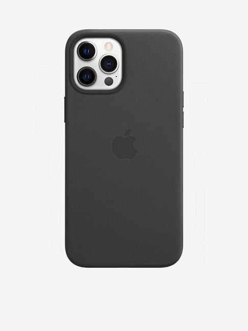 Buy iPhone 12 Pro Max Leather Case with MagSafe (Black) Online At Best