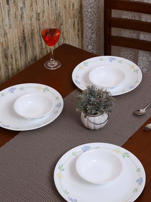 Corelle Secret Garden Vitrelle Glass 18 Piece Dinner Set