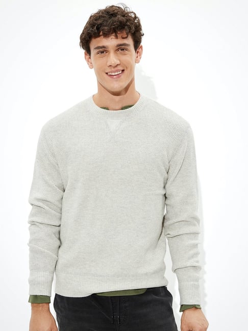 Grey american eagle sweater best sale