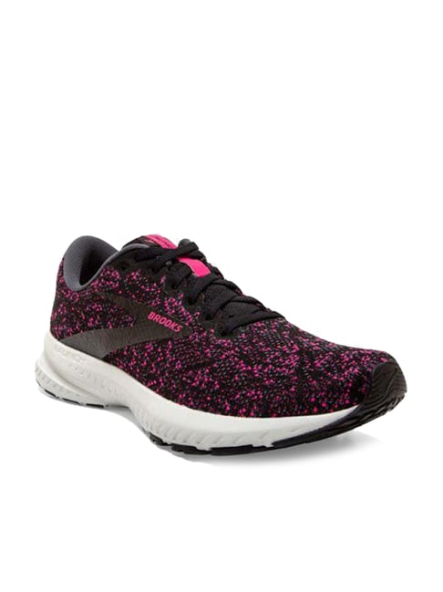 Buy Brooks Launch Black Beetroot Running Shoes for Women at