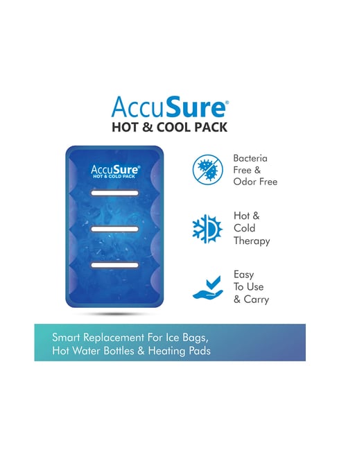 AccuSure Reusable Gel Based Hot & Cool Pack For Joints And Muscular Pain, Sprains & Strains