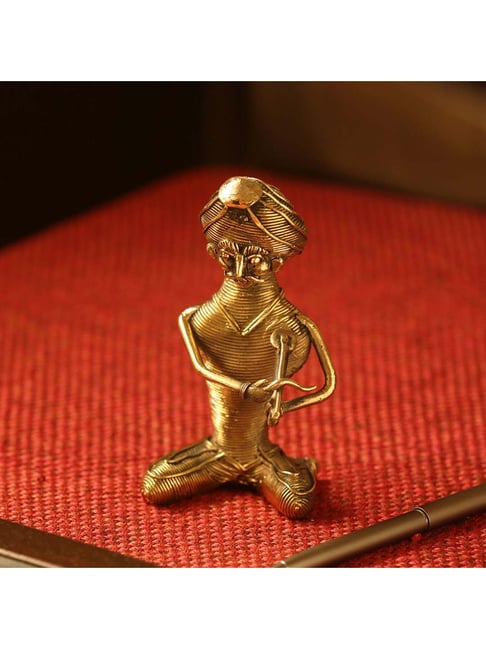 Buy ExclusiveLane Handmade Brass Figurine Showpiece In Dhokra Art