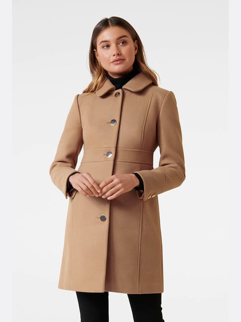 Buy Forever New Camel Full Sleeves Coat for Women Online Tata CLiQ