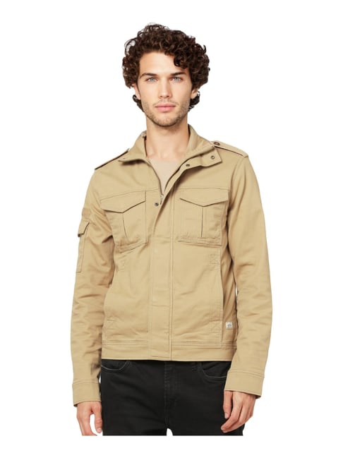 beige cotton jacket