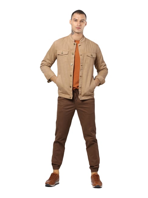 Buy Jack & Jones Beige Cotton Jacket for Mens Online @ Tata CLiQ