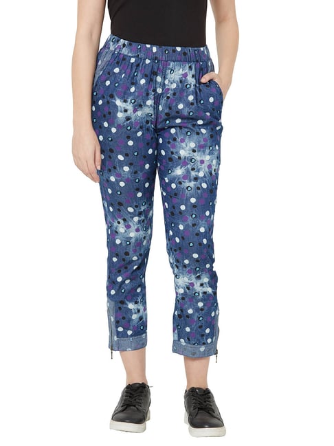 Juliet Blue Printed Joggers