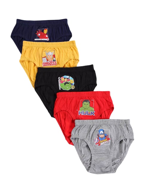 Bodycare Kids Multicolor Printed Briefs - Pack of 5