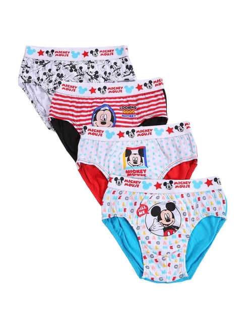 Bodycare Kids Multicolor Printed Briefs - Pack of 4