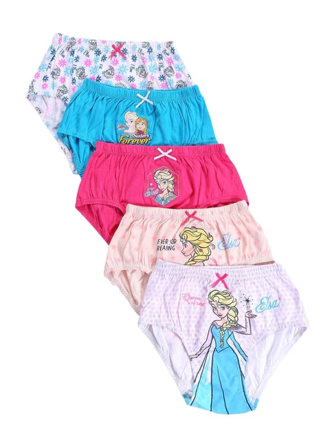 Buy Bodycare Kids Multicolor Printed Panties - Pack of 5 for Girls