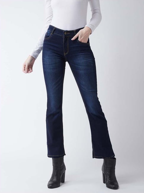 Miss Chase Navy Mid Rise Jeans