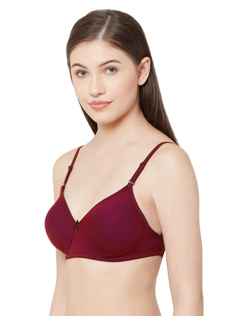 Juliet Maroon Non Wired Padded Everyday Bra