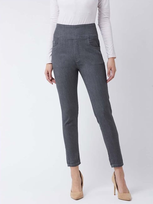 Miss Chase Grey High Rise Jeggings